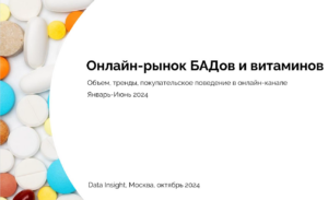 Онлайн-рынок БАДов и витаминов: тренды, прогнозы и покупательское поведение в 2024 году